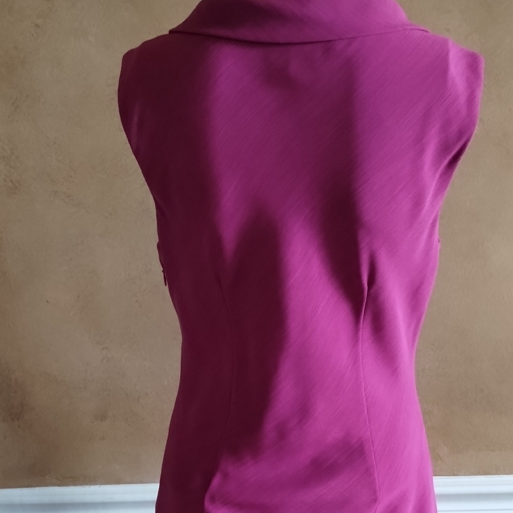 Clifford And Willis Sleeveless Magenta Dress - Picture 7 of 15